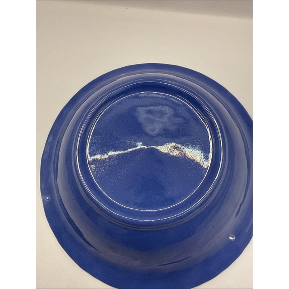 STANGL Pottery Bowl 1388 Blue Mid Century Modern Vintage - Picture 11 of 16